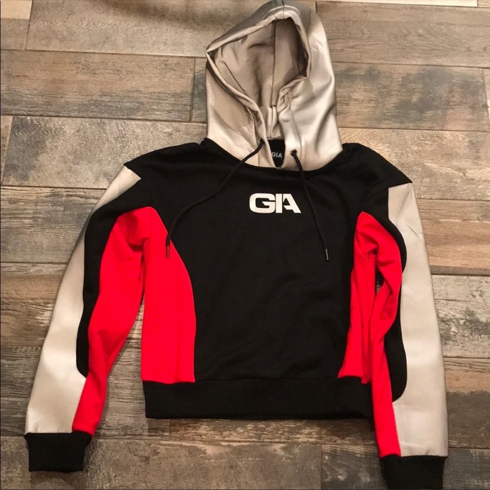 I am Gia reflective hoodie